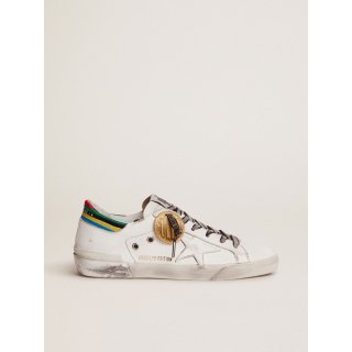 Super-Star Game EDT Capsule Collection sneakers in white with multicolored heel tab